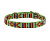 Ошейник (Каскад) Орнамент нейлон 15мм*40см зеленый