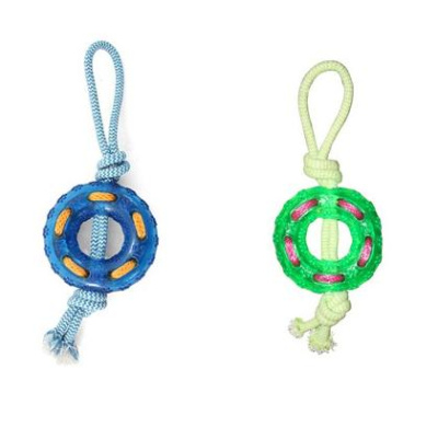 Игрушка (Triol) из термопластичной резины Кольцо с верёвкой 12 см