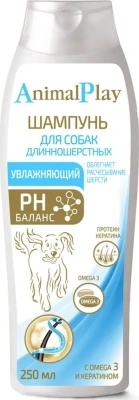 Шампунь (Animal Play) увлажняющий с Omega 3 и кератином для длинношерстных собак, 250мл Шампунь (Animal Play) увлажняющий с Omega 3 и кератином для длинношерстных собак, 250мл