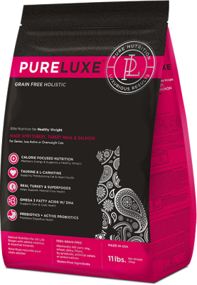 PURELUXE Элитное Питание для кошек нормализации веса с индейкой и лососем 5кг(939846)