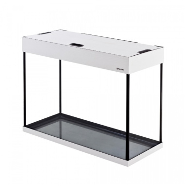 Аквариум (AquaPlus) LUX LED П100 белое дерево (71х31х56 см) стекло 6мм, прямоугольный, 92л, со светодиодным модулем 16W/620мм