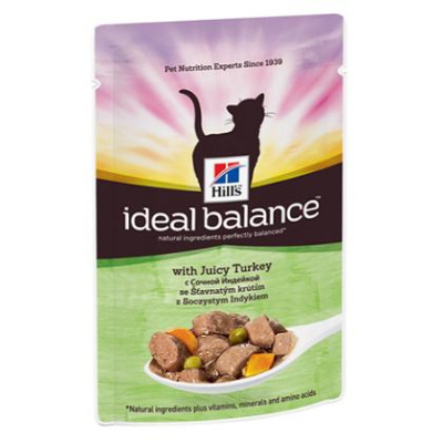 Hill's IB Cat  0.085 индейка + овощи кусочки в соусе влажный д/кошек (10024)