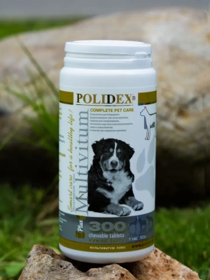 Polidex Multivitum plus 300таб. витаминно-минеральный комплекс для собак