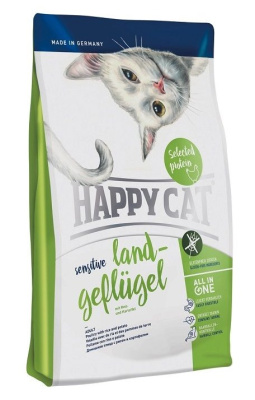 Happy Cat Sensitive 0,3кг деревенская птица сухой для кошек с чувствительным пищеварением (080766)
