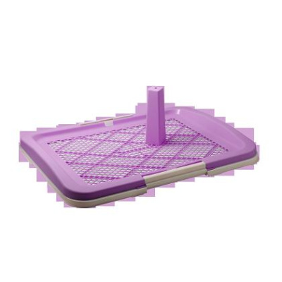 Туалет (V.I.Pet) P160-06 (63*49*6) со столбиком д/собак, фиолетовый