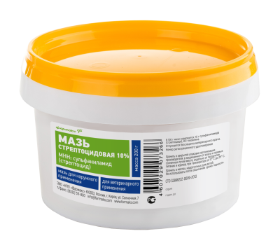 Мазь стрептоцидовая 10% 200гр