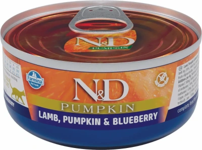 Farmina (Фармина) N&D Cat 0,070кг консерва тыква ягненок и черника для кошек (102109)