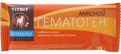 TiTBiT 0,035кг гематоген мясной immuno (1шт) 