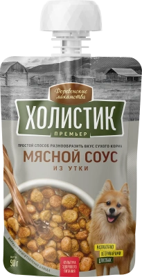 Деревенские лакомства 0,09кг Холистик Премьер Мясной соус из утки для собак (76051356)