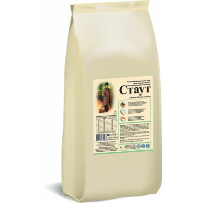 Стаут 15кг гипоаллергенный с ягненком и рисом сухой корм для собак всех пород (770488)