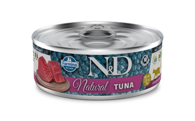 Farmina (Фармина) N&D Cat Natural 0,070кг тунец консерва для кошек (106275) 12 шт/уп