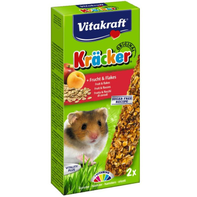 Витакрафт крекер, фрукты (2шт) д/хомяков, 112г