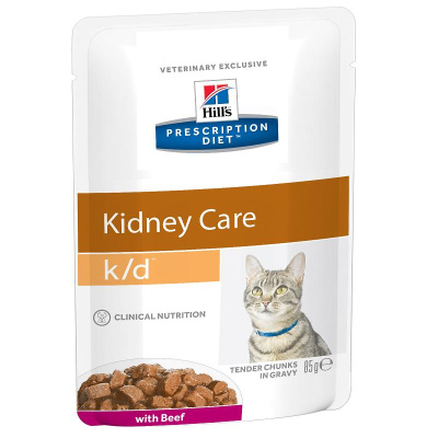 Hill's Cat 0,085кг k/d говядина влажный для кошек (3411)
