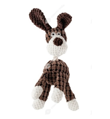 Игрушка (Wogy) Пес мягкая пищалка с канатом для собак, 25х19см Игрушка (Wogy) Пес мягкая пищалка с канатом для собак, 25х19см