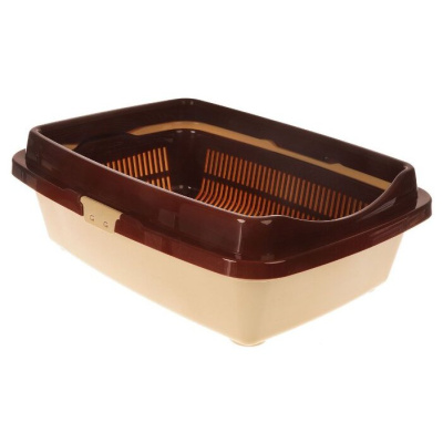 Туалет (DD Style) Догуш 238 для кошек большой полная комплектация (36*49,5*16,7см), цвет в ассортименте