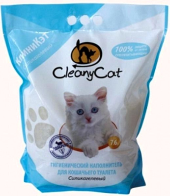 CleanyCat 7.6л силикагелевый наполнитель д/кошек