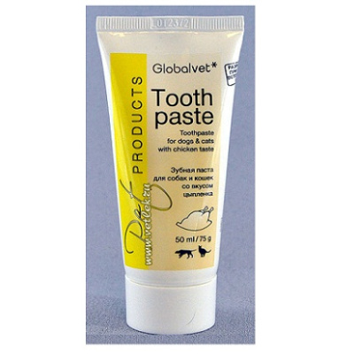 Зубная паста (Globalvet) Toothpaste, 50мл со вкусом цыпленка для собак и кошек