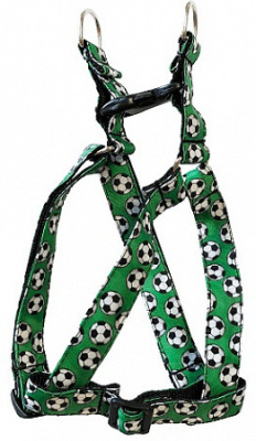 Шлейка (PerseiLine) ДИЗАЙН ФУТБОЛ быстросъемная малая для собак, 20" нейлон