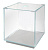 Аквариум (Голдфиш) Куб 30л с  покровное стеклом 319*319*340 Куб30бел