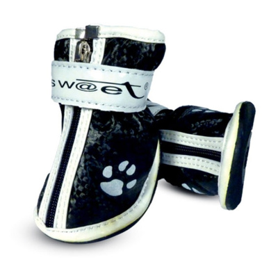 Ботинки (Triol) серебряные с &quot;лапками&quot; для собак, 45*40*50мм (уп.4шт.) YXS083-2 