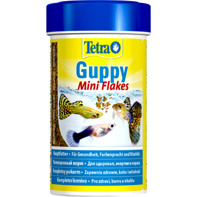Tetra Guppy Mini Flakes 0,1л/0,03кг корм хлопья для гуппи 197213