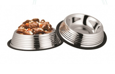 Миска (ZR) 0,9л ребристая металл 