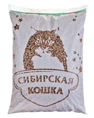 Наполнитель (Сибирская кошка) 20л Лесной древесный для кошек