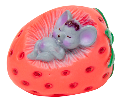 Игрушка "Мышь в клубнике" 7,5см Зооник (164100)