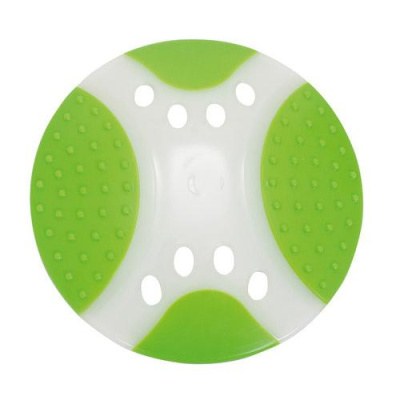 Игрушка (Ziver) "Грызлик Ам" Тарелка летающая Frisbee Dental Nylon 17см, зеленая, нейлон