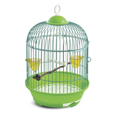 Клетка (Triol) для птиц 23A круглая, d23*37,5см эмаль