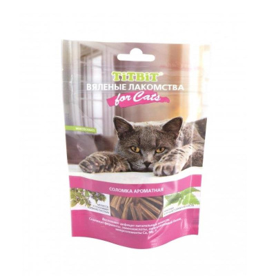 TiTBiT 0,04кг вяленые лакомства Соломка ароматная для кошек