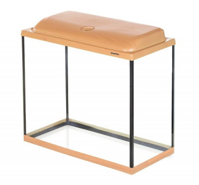 Аквариум AquaPlus STD LED П90 бук (61х31х55 см) стекло 6 мм, прямоугольный, 82 л., со свет. модул. 