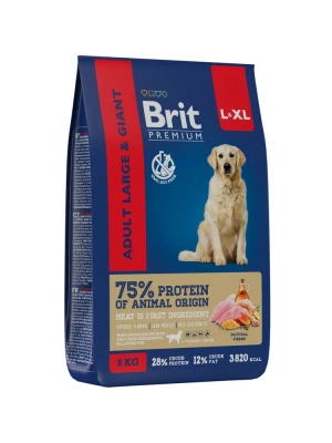 Brit Premium Dog 3кг Adult Large and Giant курица для собак крупных и гигантских пород (5049998)