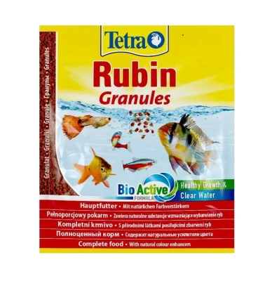 Tetra Rubin Granules 0,015кг корм гранулы для окраса рыб (пакет) 193765