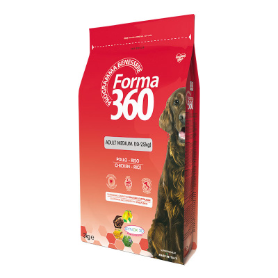 Пет 360 (Pet 360) 360 Forma 12кг курица+рис (д/средних пород) сухой д/собак (126932)