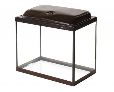 Аквариум AquaPlus STD LED П60 венге (51х31х45 см) стекло 5 мм,  прямоугольн, 55 л., со свет. модул.