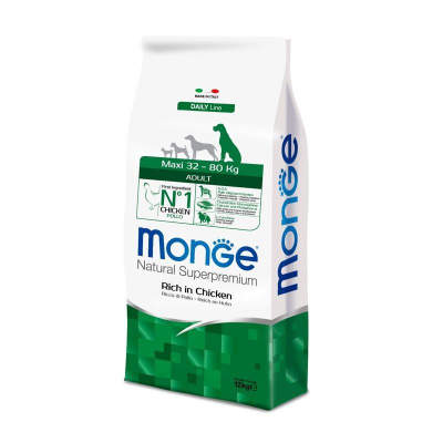 Монж (Monge) Dog Maxi 12кг (д/крупных пород) сухой д/собак (004411)