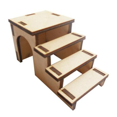 Домик Данко Ступеньки S (10.5*5.5*6) д/гызунов