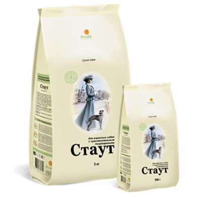 Стаут 0.5кг с чувствительным пищеварением сухой корм для взрослых собак (770747)