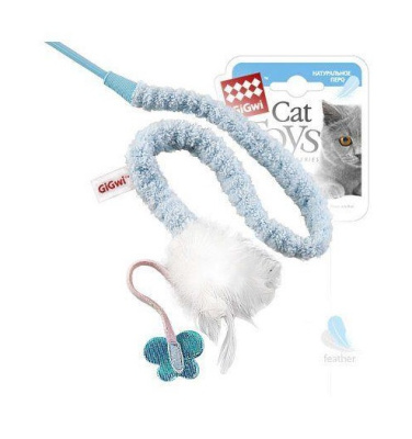 Дразнилка (GiGWi) Feather Teaser с перьями на стеке, 73см