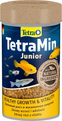 Tetra Min Junior 0.100л мелкие хлопья д/мальков от 1см 139770