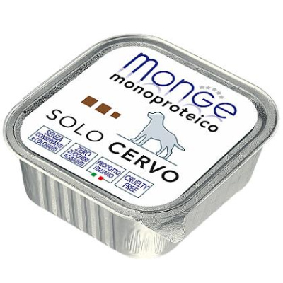 Монж (Monge) Dog Monoproteico Solo 150г оленина паштет д/собак (014175)