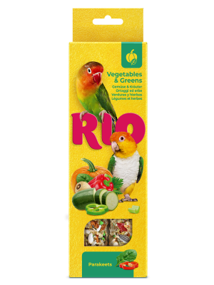 Rio палочки 0,075кг*2шт для средних попугаев с овощами и зеленью, 150г 