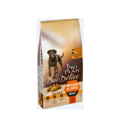 Проплан Duo Delice 10кг курица+рис (д/взрослых всех пород) сухой д/собак NEW (083746)