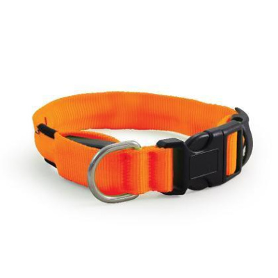 Ошейник (Triol) светодиодный 2.0*23-31см неоновый оранжевый