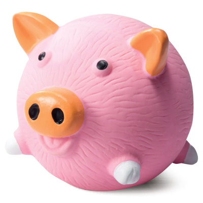 Игрушка (Triol) Поросёнок-мяч для собак, латекс, 8,5см