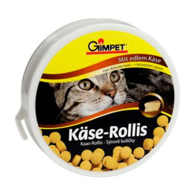 Джимкет (Gimcat) вит. лакомство Kase-Rollis 200г, сырные ролики д/кошек, 400шт