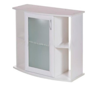 Подставка AquaPlus 70 (71*36*72)две дверкиМДФсо стекл, бел.дерево, фигурная, подходит д/акв.LUX Ф105