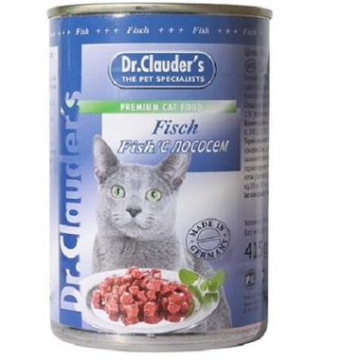 Доктор Клаудер (Dr.Clauder's) 415г лосось консервы д/кошек (211468)
