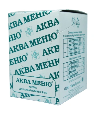 Аква Меню Коктейль 0,015кг ежедневный корм для аквариумных рыб (2 в 1)